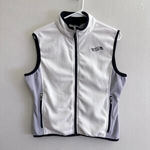 Obermeyer Fleece Vest Full Zip Sleeveless Zip Pockets Ski Snowboard Gorpcore MED